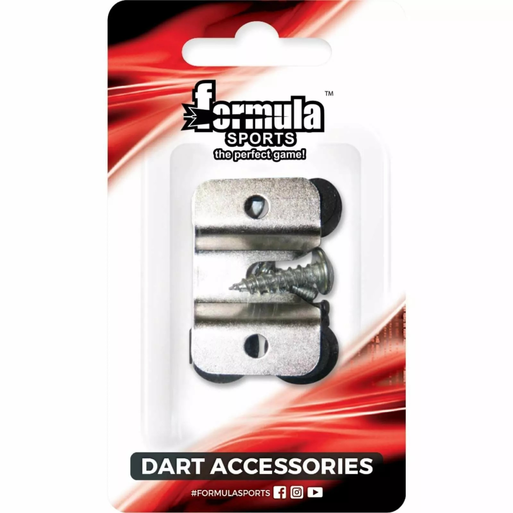 Packaged dart accessories with Formula Sports branding on a white background