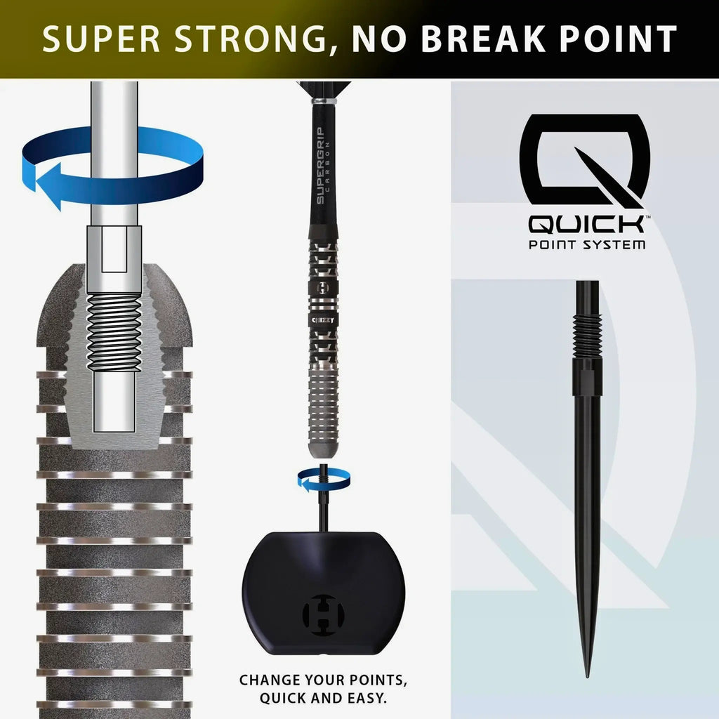 Harrows Dave Chisnall Chizzy Series 4 90% Tungsten Quick Point Steel Tip Darts