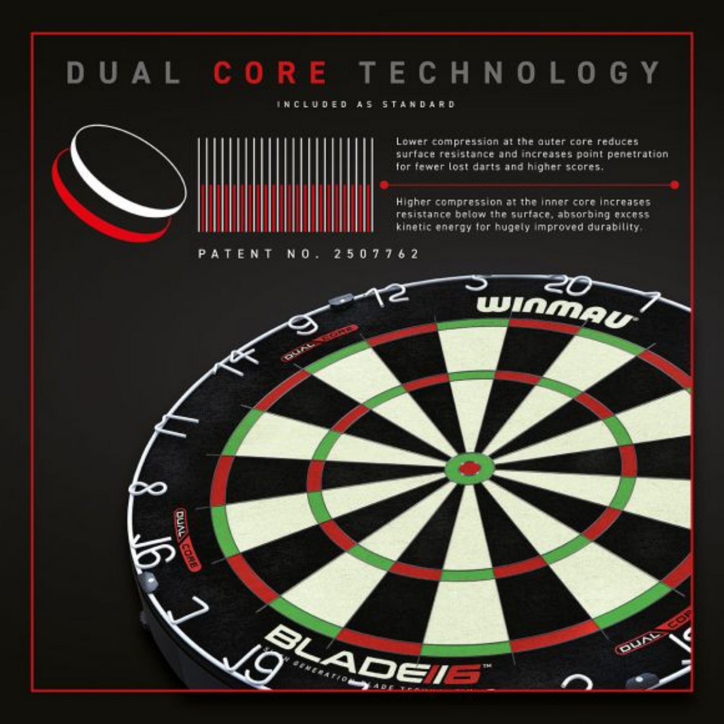 Winmau | Blade 6 Dual Core Dartboard