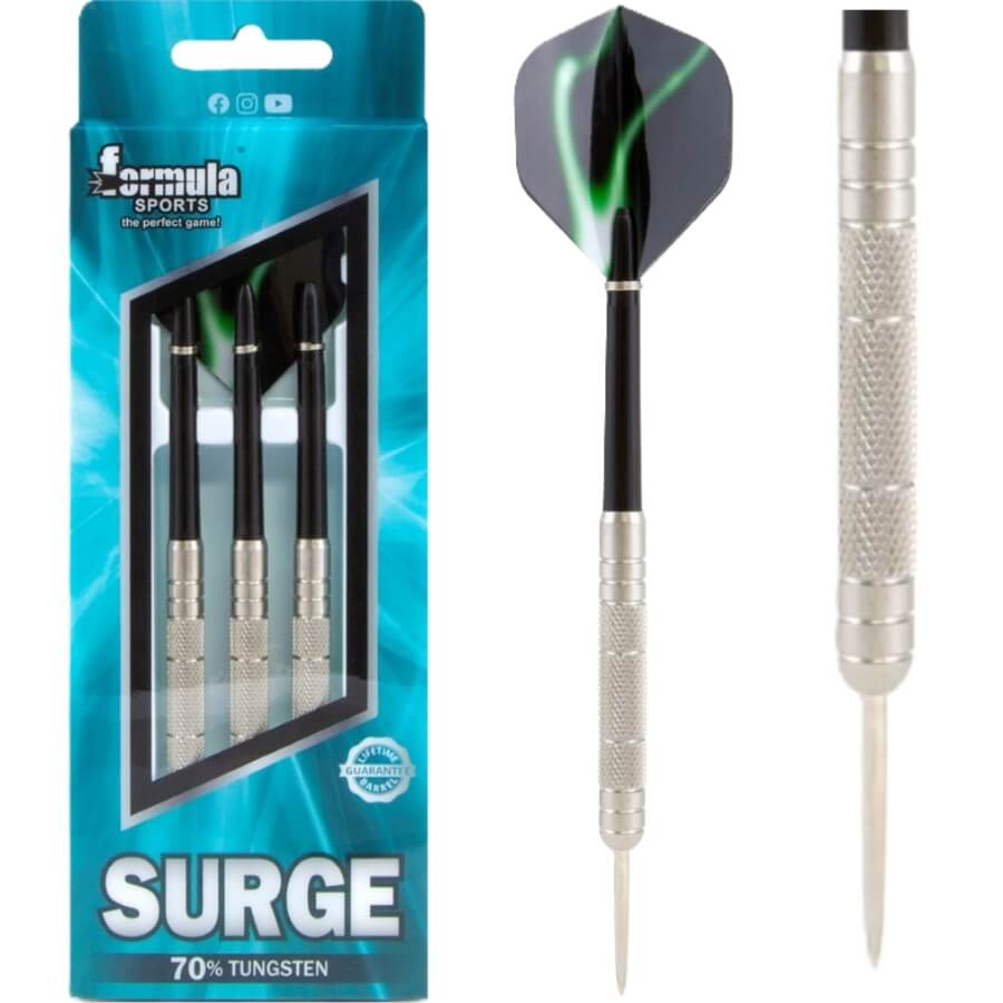 Formula Sports Surge darts with packaging on a white background