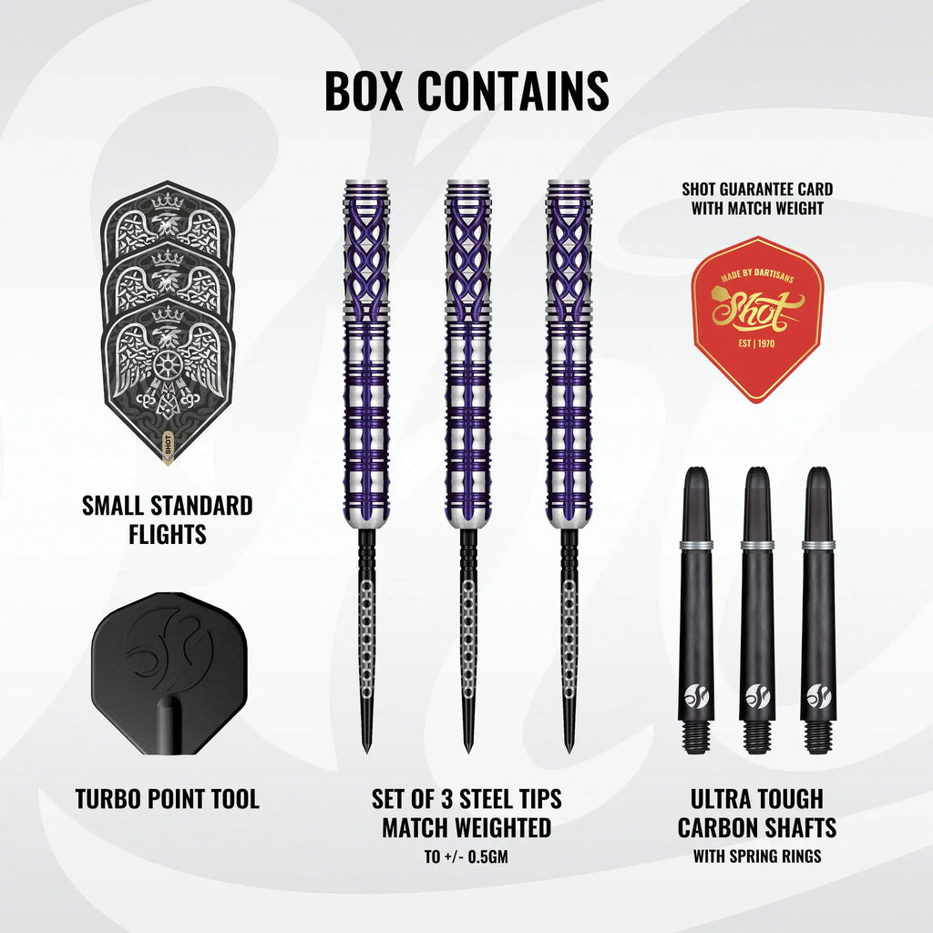 Shot Goths Visara Turbo Point 90% Tungsten Steel Tip Darts