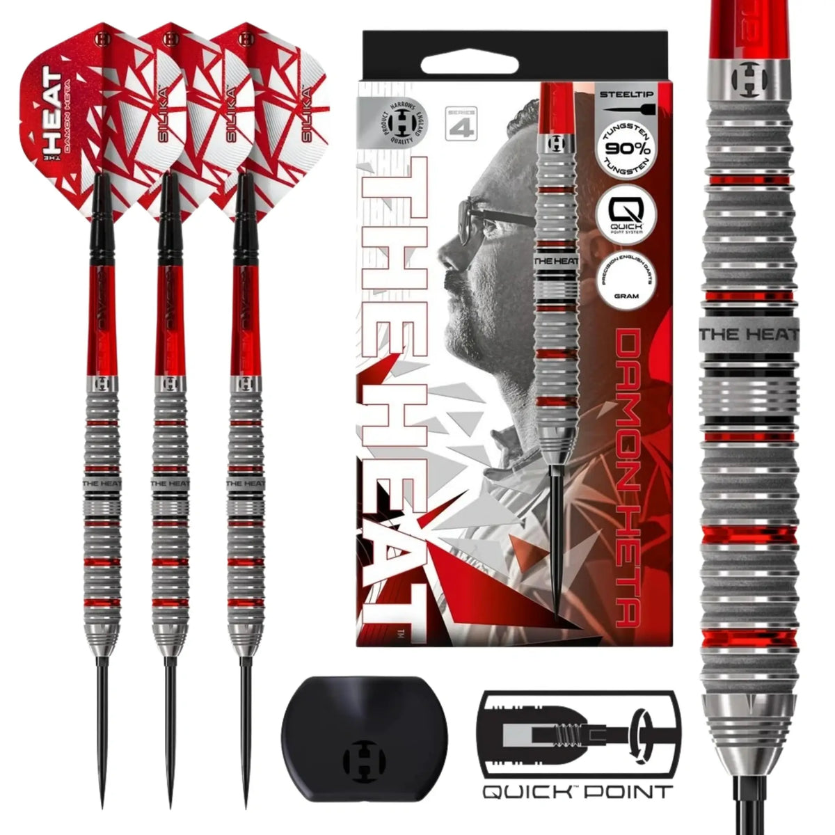 Harrows Damon Heta Series 4 90% Tungsten Steel Tip Darts