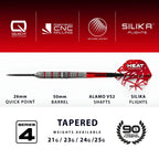 Harrows Damon Heta Series 4 90% Tungsten Steel Tip Darts