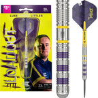 Darts with purple and yellow design Luke_Littler_Loadout