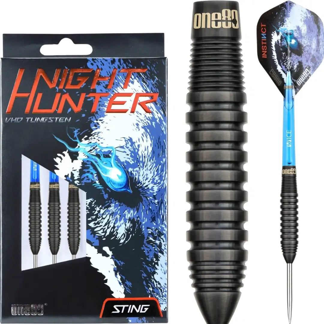 Sting Night Hunter darts with packaging on a white background