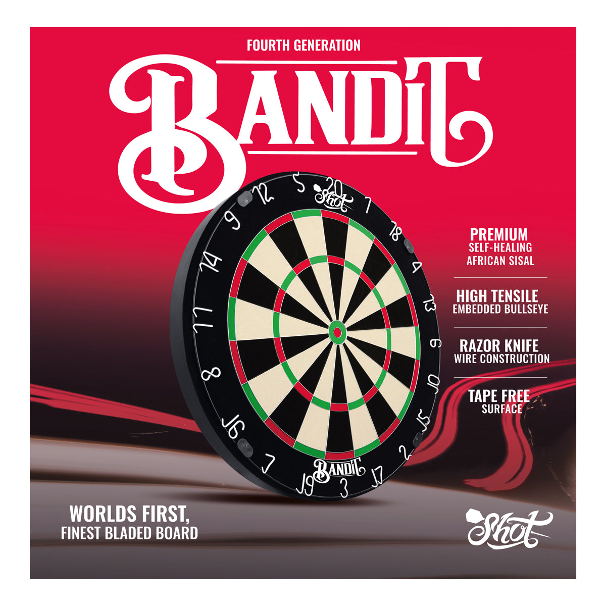 Shot | Bandit Gen 4 Dartboard