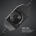 Black and gray control panel with 'ON' and 'OFF' labels on a dark background