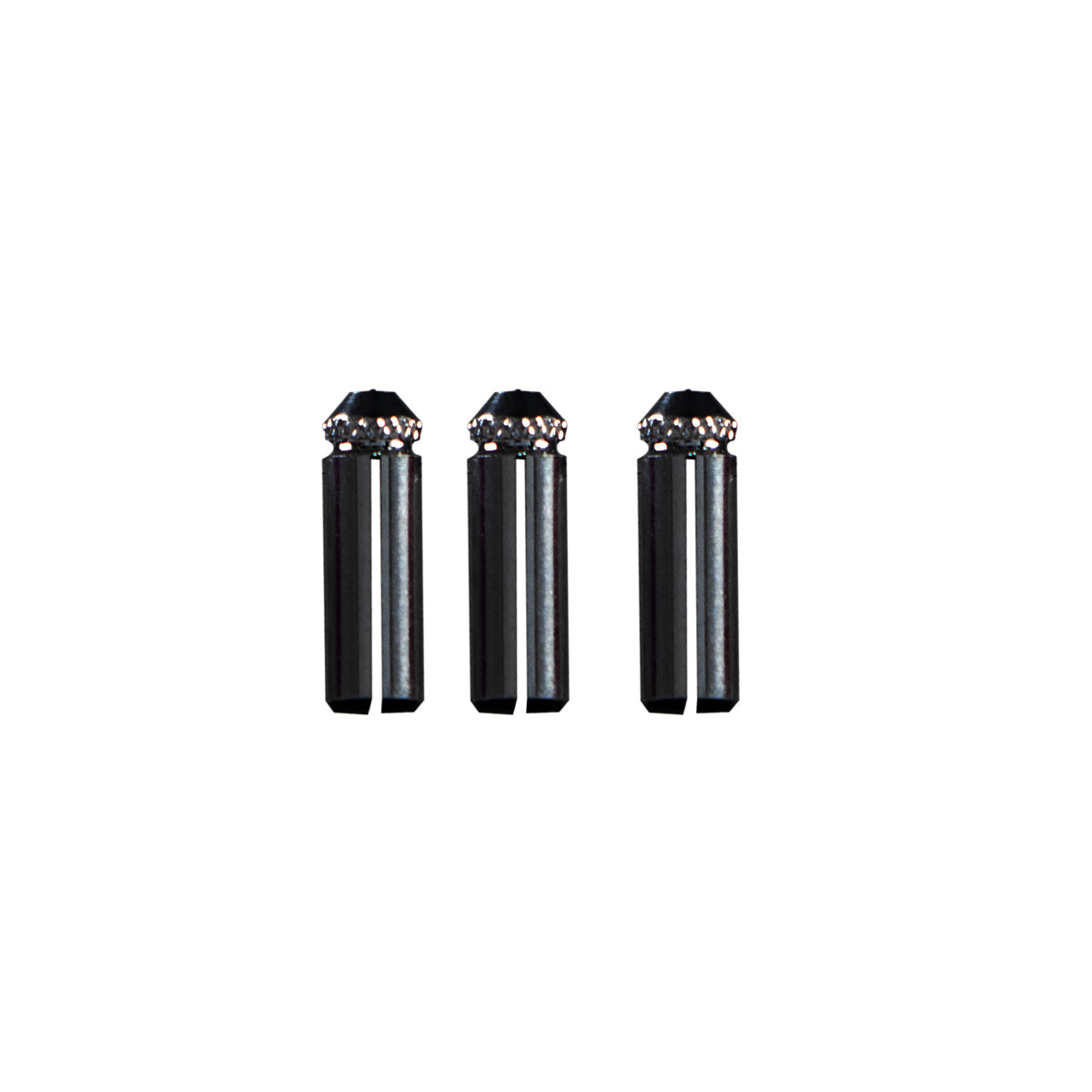 Shot aluminium flight protectors, black finish