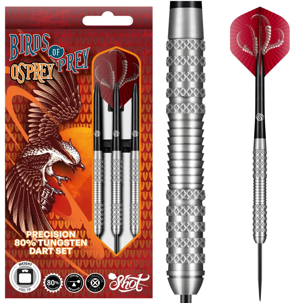 Shot Birds of Prey Osprey 80% tungsten steel tip dart set