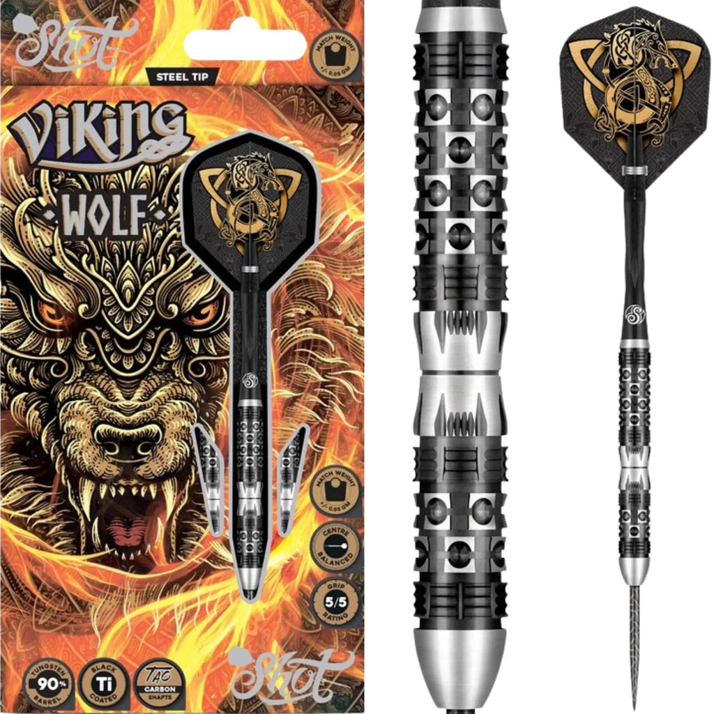 Shot Viking Wolf 90% Tungsten Steel Tip Darts