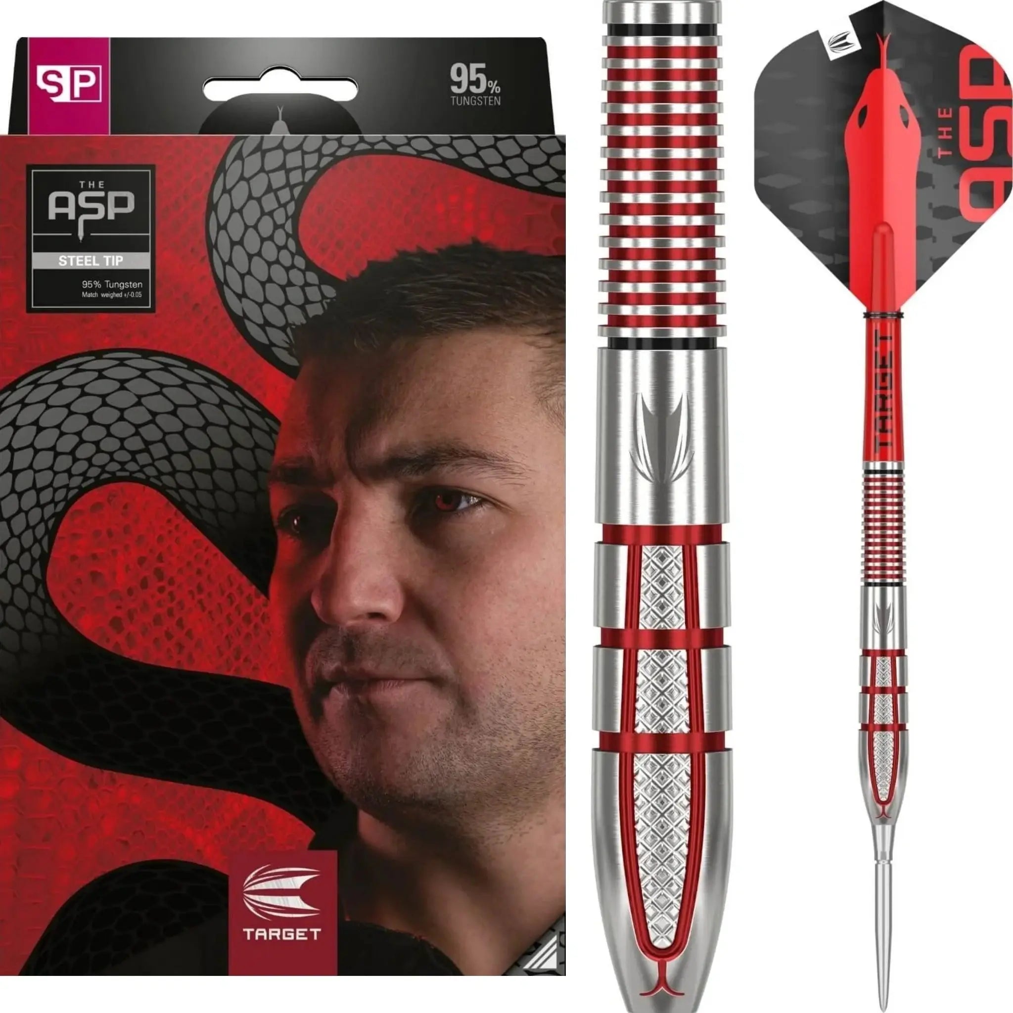 Target Nathan Aspinall G2 Swiss Point 95% Steel Tip Darts