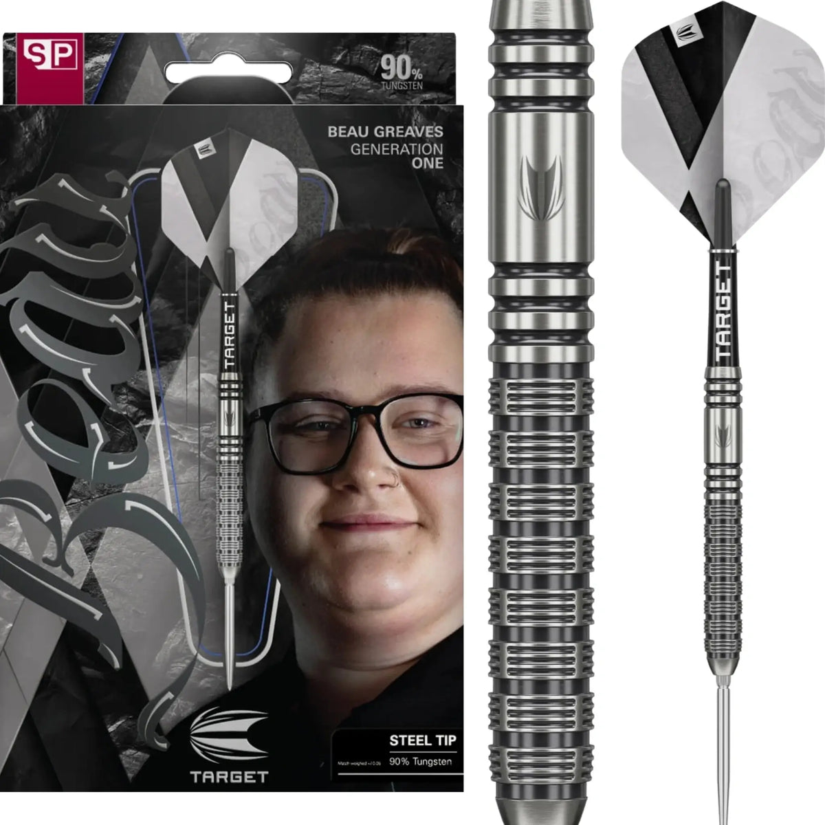 Target Beau Greaves Gen 1 SP 90% Tungsten Steel Tip Darts