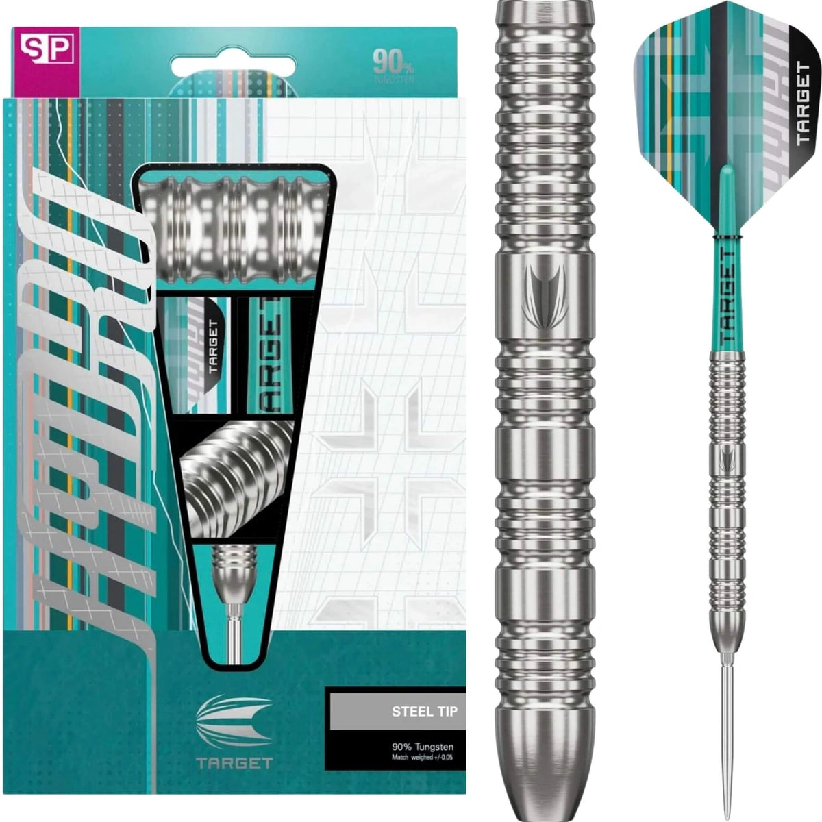 Target Hydro 02 Swiss Point 90% Tungsten Steel Tip Darts
