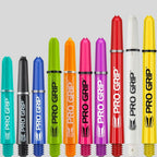 Target Pro Grip Shafts in assorted colors, including teal, black, blue, green, orange, pink, purple, red, white, and yellow