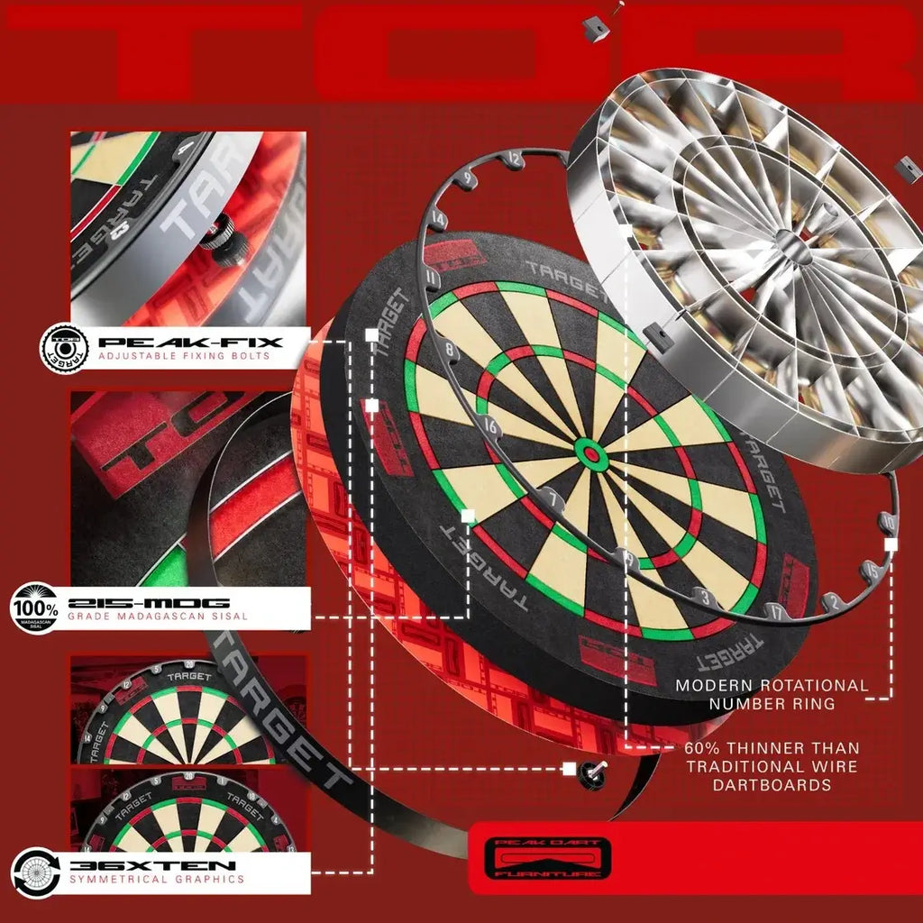 Target TOR Dartboard Features
