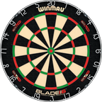 Winmau Blade 6 Dual Core dartboard with PDC logo