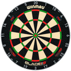 Winmau Blade 6 Triple Core dartboard with PDC logo