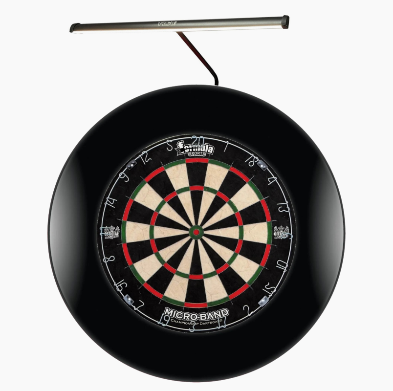 Micro Band Dartboard + TEX Apollo Light + 1pc Surround