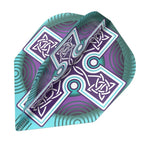 Decorative dart flights with Celtic knot design